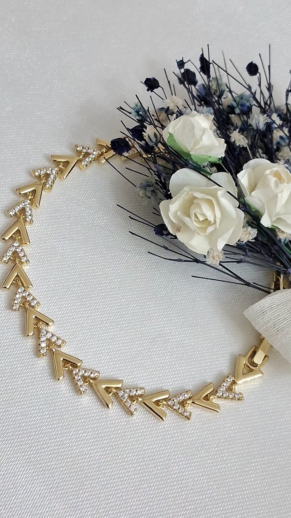 XUPING Bileklik - Ok Ucu Şeklinde Zirkon Taşlı